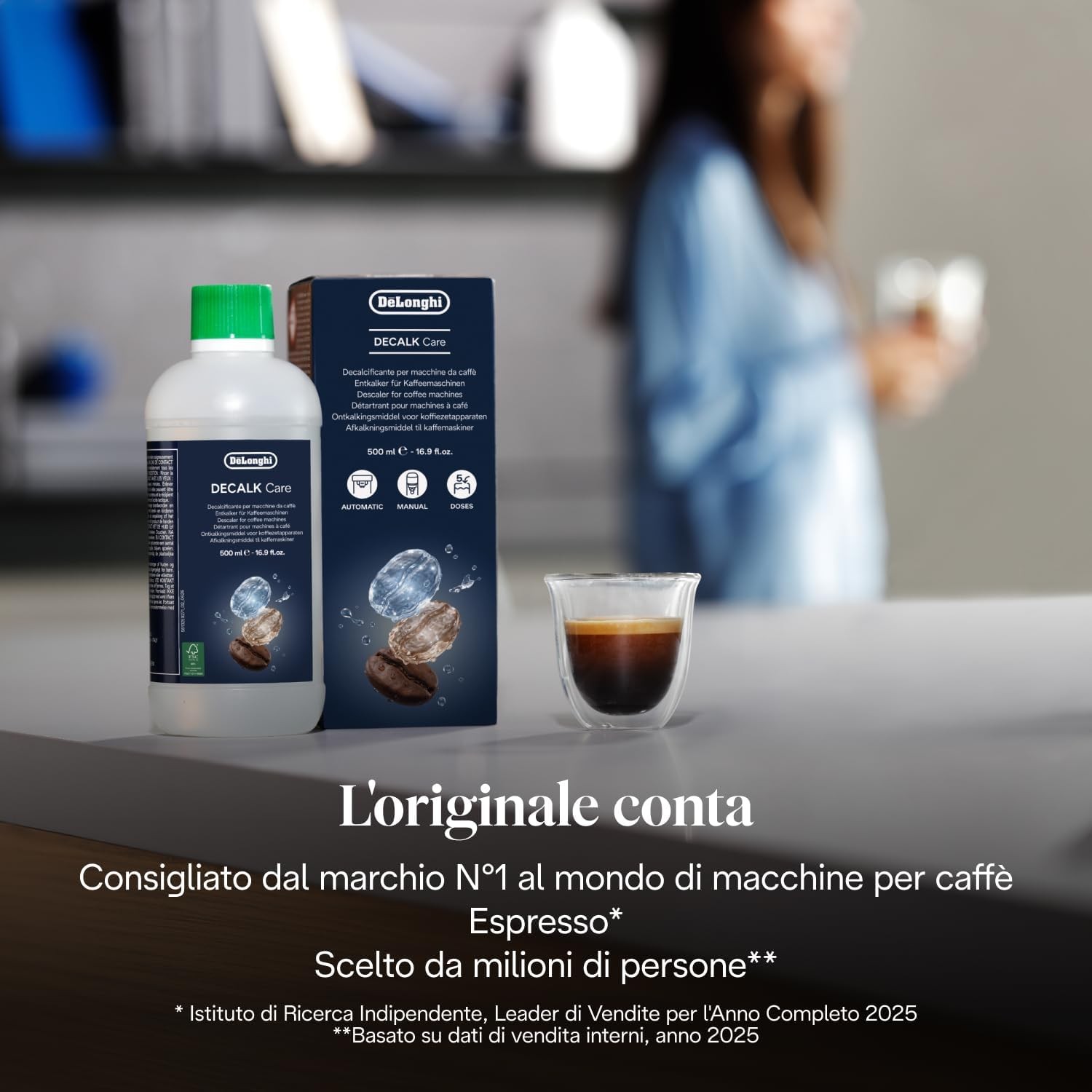 Decalcificante 5 Dosi 500ml, Ingredienti Vegetali, Manutenzione Macchina Caffè foto 5