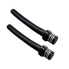 Augeny 2 PCS Breather Hose Gas Fuel Tank Cap, CNC One 2.6 x 0.6 inches, Black