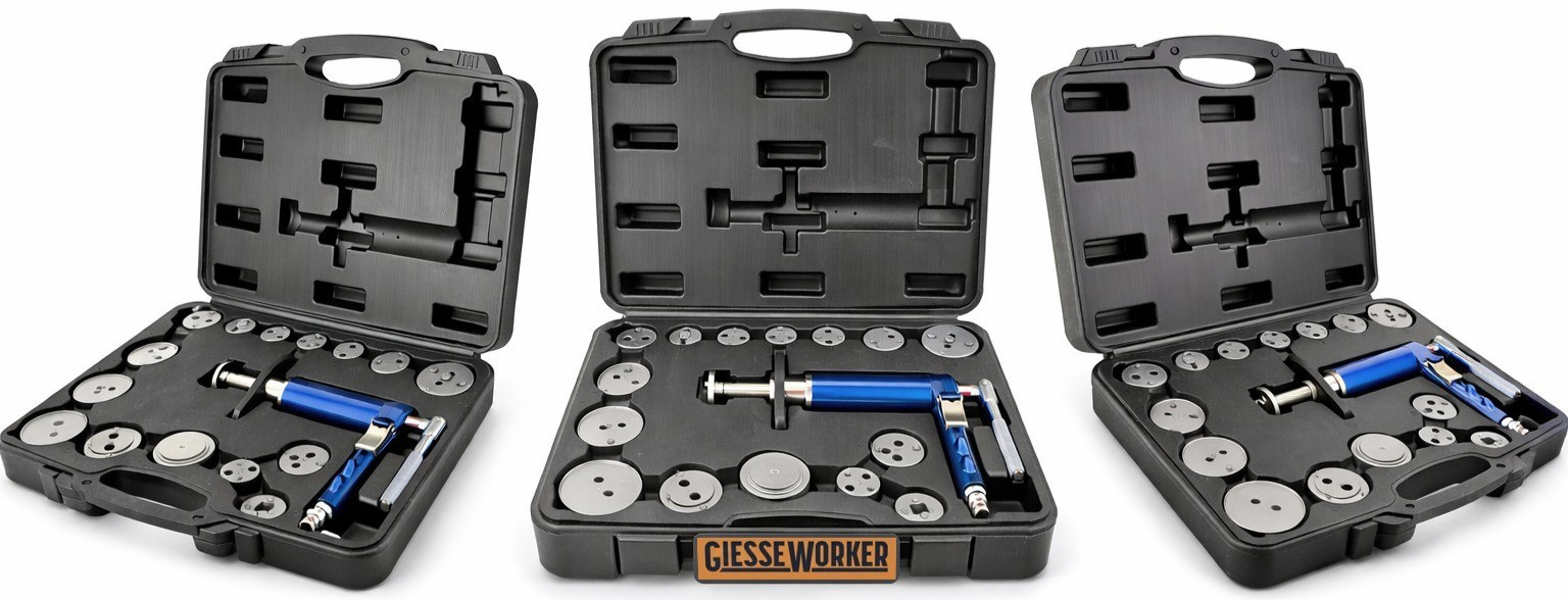 Arretratore Pistoncini Freno Pneumatico 16pz Kit Rientro Pinze Auto Universale - Miniatura 5