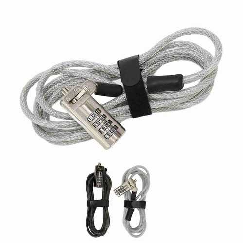 Laptop Cable Lock Theft Deterrent Keyless Lock Laptop Lock Security Cable Wit CB - Afbeelding 2 van 28