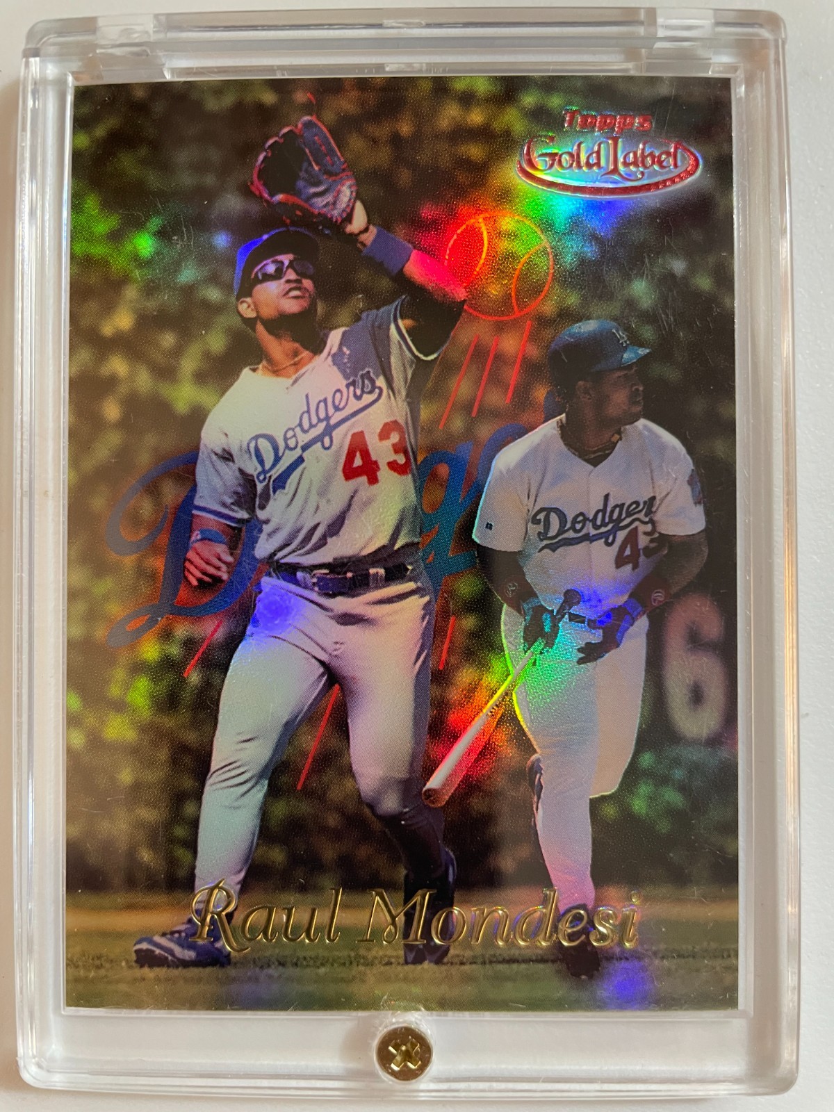 1999 Topps Gold Label Class 1 Red Label parallel #61 Raul Mondesi 071/100