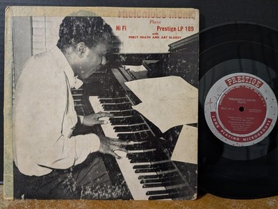 Thelonious Monk Plays 1954 Prestige 189 OG RVG 10'' Art Blakey Percy Heath