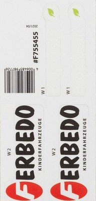 Ferbedo Aufkleber Schriftzug Ferbedo BIO Truck