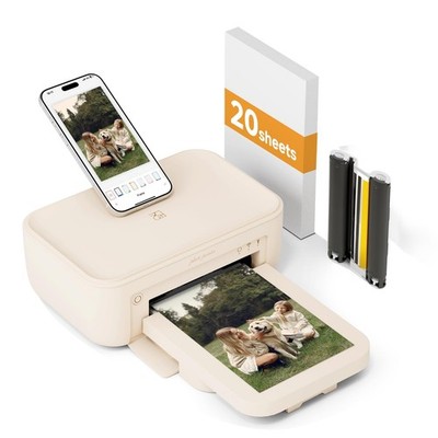Photo Printer 4×6 , Wi-Fi Full-Color Instant Phtoto Printer for iPhone, Andro...