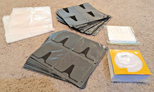 HUGE Lot of CD/DVD storage: 3-Ring Binder pages  Misc Paper and Plastic sleeves