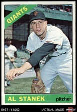 1966 Topps #437 Al Stanek No Yellow Streak Giants COMMON VARIATION 4.5 - VG/EX+