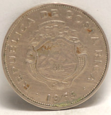Costa Rica, 1965 (L) 50 Centimos, KM189.1, a/EF, nick, NR, 11-4