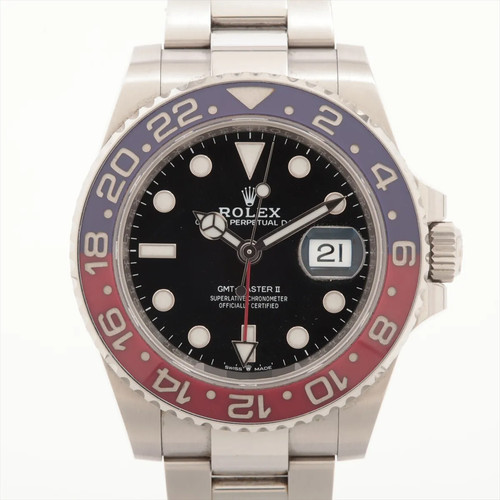 Rolex GMT Master II 126710BLRO SS SS AT black dial