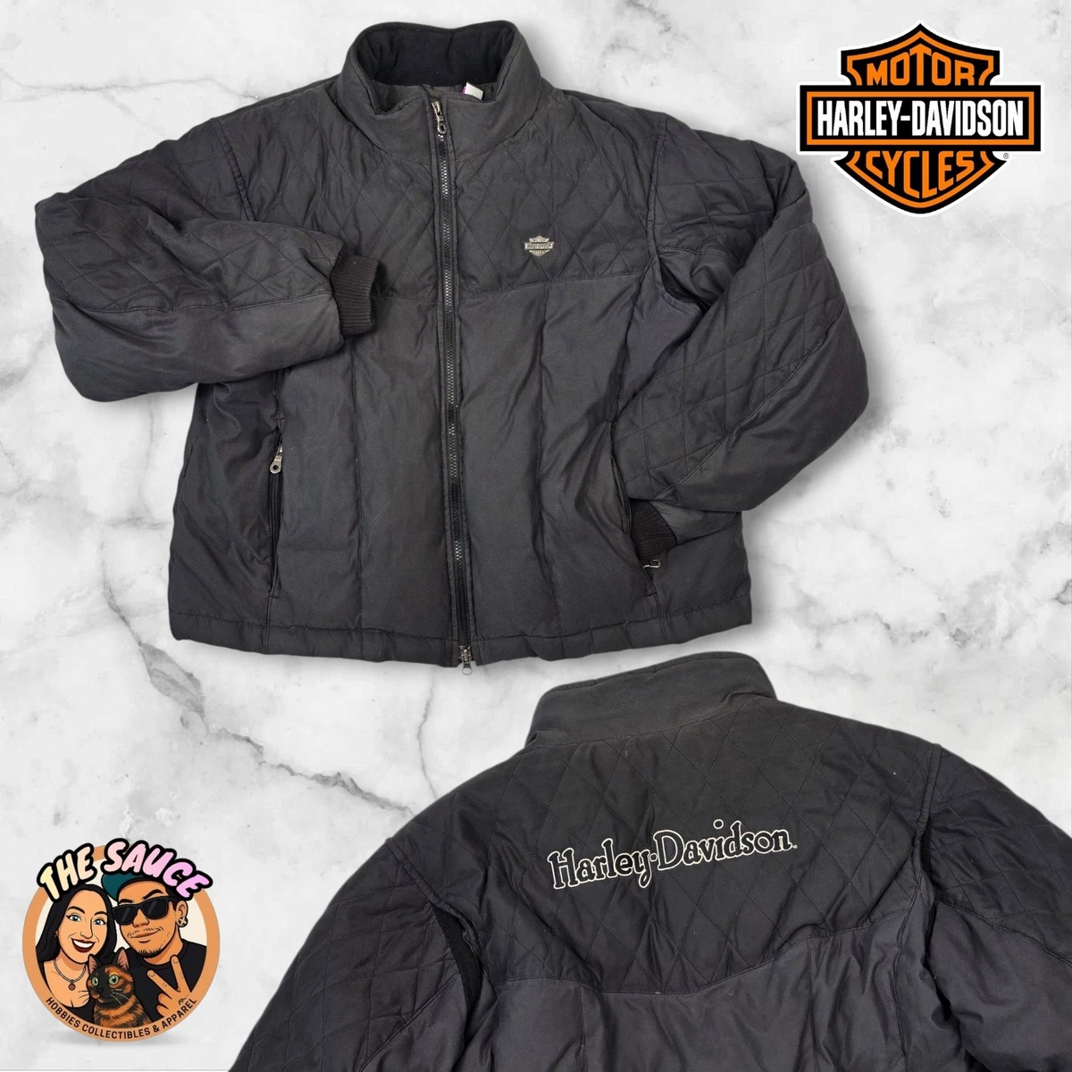 Las mejores ofertas en Harley-Davidson FXRG Negro abrigos