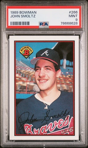 John Smoltz RC - 1989 Bowman PSA 9 MINT #266 Atlanta Braves 