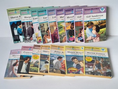 Vintage Mills and Boon x16 Paperback 1990s Book Bundle Lot Medical Romance Love