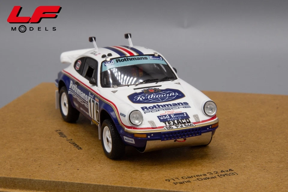 1:43 Set 2 Porsche 911 Dakar Rothmans 1984 e 2023 - Spark - Immagine 2 di 4