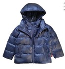 ONEKID DOWN CARSEAT SAFE COAT (2 zippers) Navy Blue size 2T UNISEX EUC One Kid