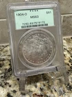 1904 O Silver Morgan Dollar PCGS MS 63 OGH