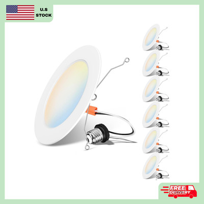 Recessed Lighting 6 Inch, Recessed Lights Color Selectable 2700/3000/4000/5000/6