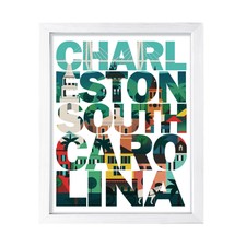 Charleston, South Carolina Inspirational Wall Print American Cities Decoration