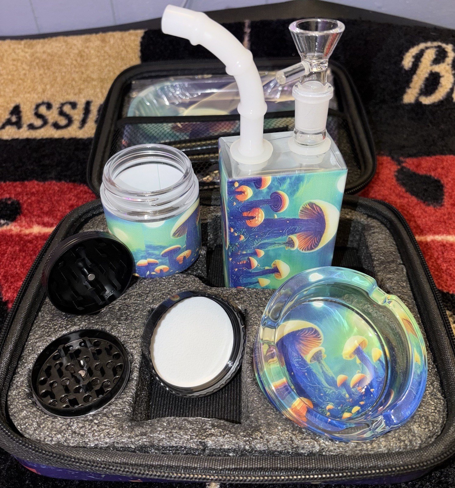 Kit Set With Carrying Case And Accessories Smoking Accessori