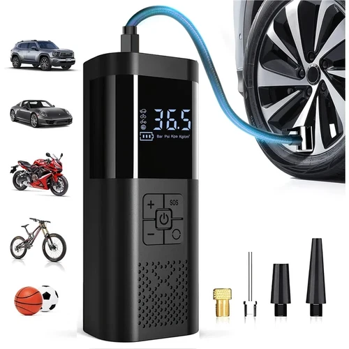 150PSI Tire Inflator Portable Air Compressor Intelligent Cordless Car Air Pump