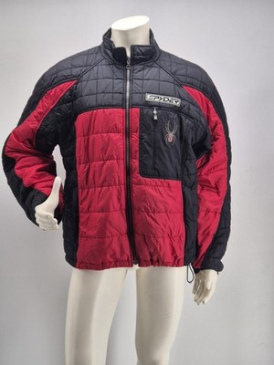 Spyder Vintage Skijacke Y2K US Ski Team rot/schwarz - Größe XL