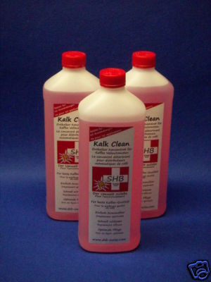 3 x 1 Liter SHB Swiss Kalk Clean Entkalker für alle Modele geeignet  z .B. Saeco