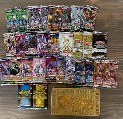 Yugioh x30 Booster Pack Factory Sealed Bundle! RARITY BONANZA + MUCH MORE!