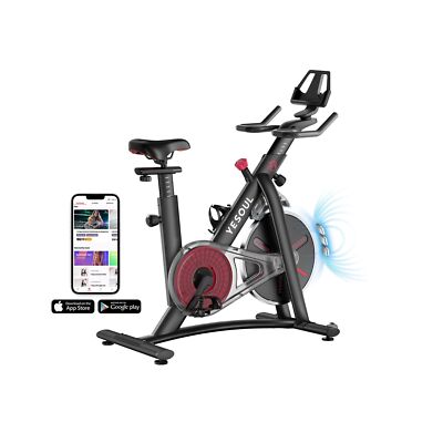 Yesoul S3 Black Exercise Bike For Home Smart White Cycling Bike