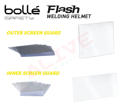 Bolle FLASH Schweißhelm außen / innen Displayschutz - 10 Stück