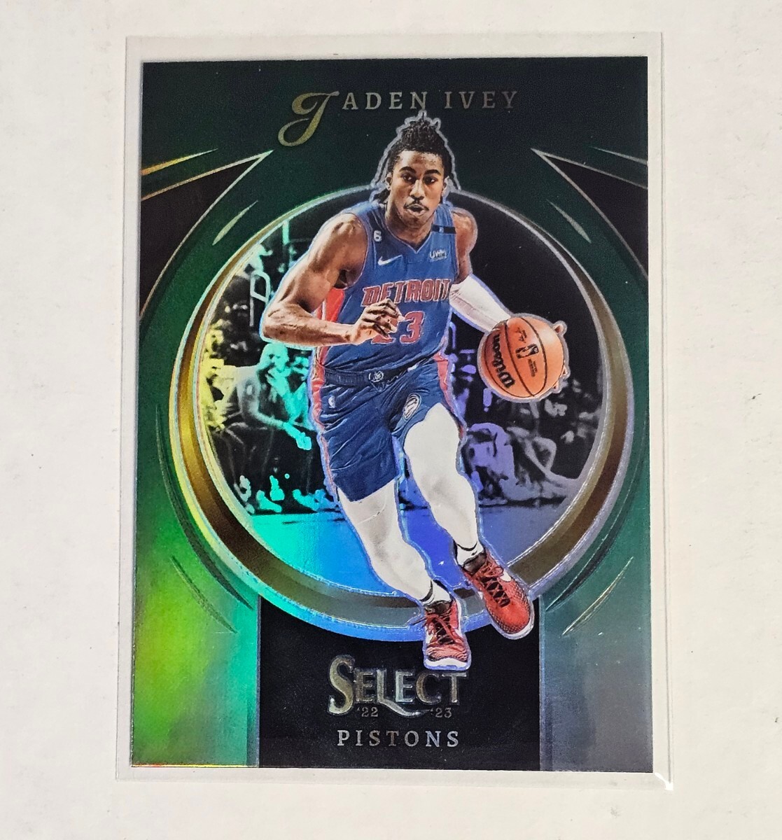 Jaden Ivey 2022-2023 Panini Select Select Certified #4 Green Prizm Parallel