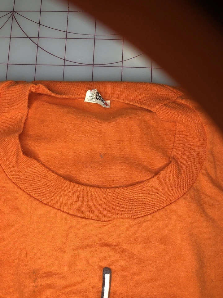 De colección Cleveland Browns Años 80’s Puntada Única Nuevo Antiguo Stock Naranja Talla Pequeña Foto 4 de 4