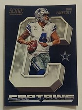 2018 Panini Score Football DAK PRESCOTT #5 Captains Dallas Cowboys 
