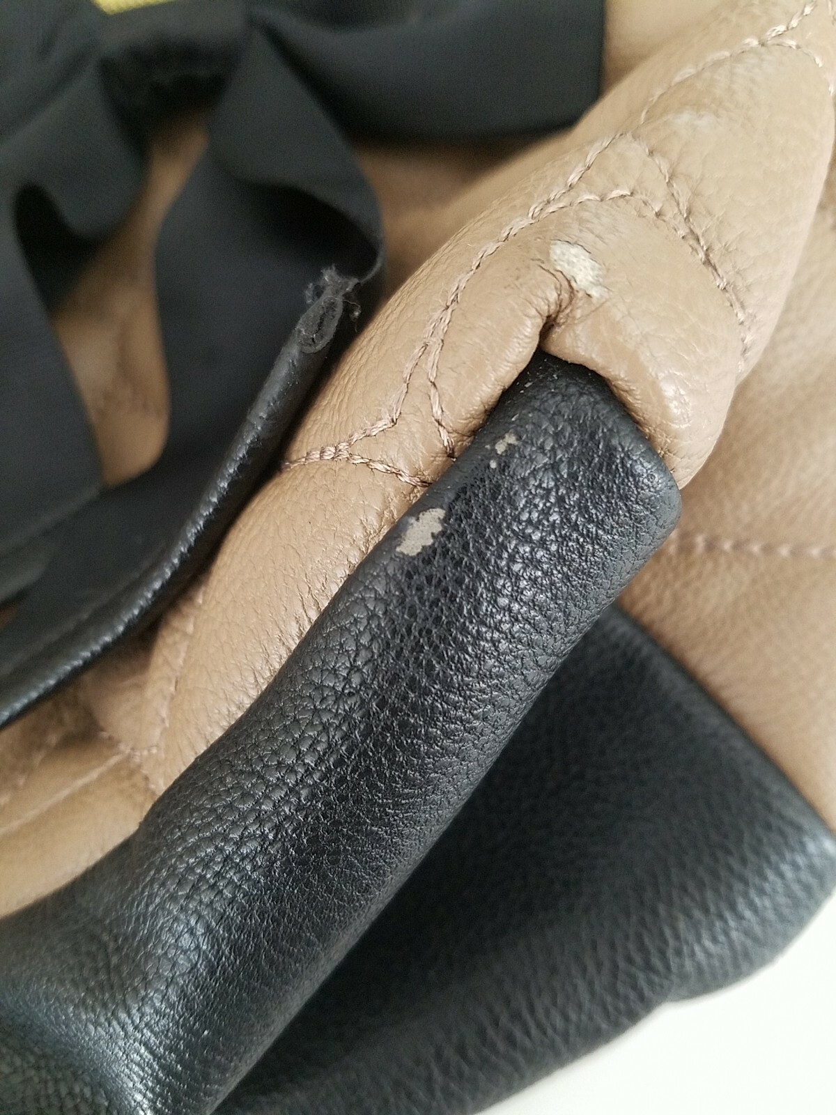 Betsey Johnson Quilted Heart Backpack Tan and Black Gem