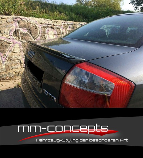 Cup Heckspoiler Schwarz FüR Audi A4 B6 S-Line Spoiler Heck Ansatz VerläNgerung-image