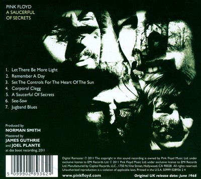 PINK FLOYD SAUCERFUL OF SECRETS [REMASTERED] NEW CD