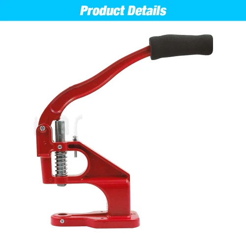 Hand Press Grommet Machine Dies Punch Tool Kit Double Cap Rivets Snap Eyelet - Image 2 of 4