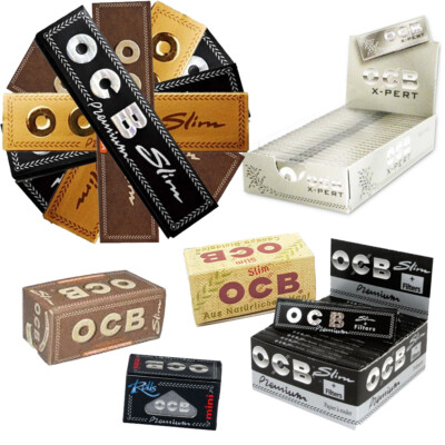 OCB Premium Slim Virgin Organic Papers Zigarettenpapier Long Papes Blättchen 
