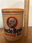 Uncle Ben's Converted Rice Tin Vintage 1985 64 Oz 4 lbs -Portrait Of Uncle Ben — photo 8