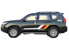 Car Side Sticker Graphic Decal For Toyota Prado 4x4 Off Road Racing Stripe Vinyl Car Side Sticker Graphic Decal For Toyota Prado 4x4 Off Road Racing Stripe Vinyl