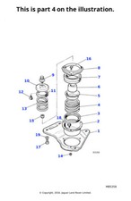Jaguar Genuine Coil Spring Suspension Car Performance Part Fits XJ CBC4744