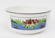 Villeroy & Boch DESIGN NAIF Round Vegetable Bowl "Boaters" 7.75" Diameter