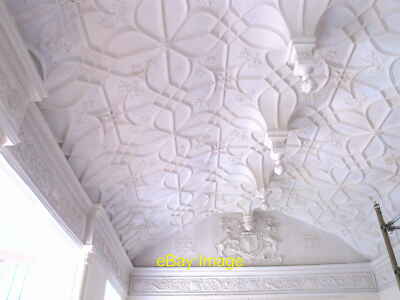 Foto 6x4 Trerice Gipsdecke der Großen Kammer Dieses elisabethanische Herrenhaus c2014