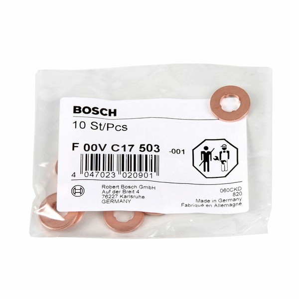 10X Bosch F00VC17503 Dichtring DüSenhalter WäRmeschutzscheibe Injector Seals-image