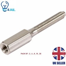 M3.5 SOCKET SWITCH BOX SCREW EXTENSION STUDS 3.5MM - EXTENDER STUD VARIOUS PACKS