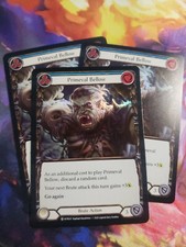 3x Primeval Bellow Blue Rainbow Foil Playset Welcome to Rathe Flesh and Blood