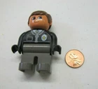 Lego Duplo Policeman Chief Cop Police For Station Car Motorcycle 2.5" Vintage