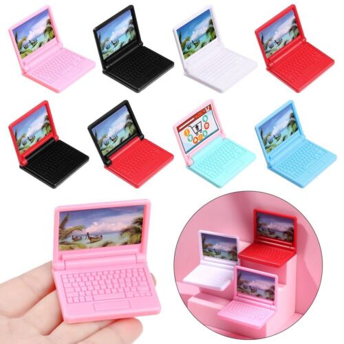 Fashion Office For Dolls Computer Accessories Laptop Mini Doll Accessories Toy - Picture 1 of 20