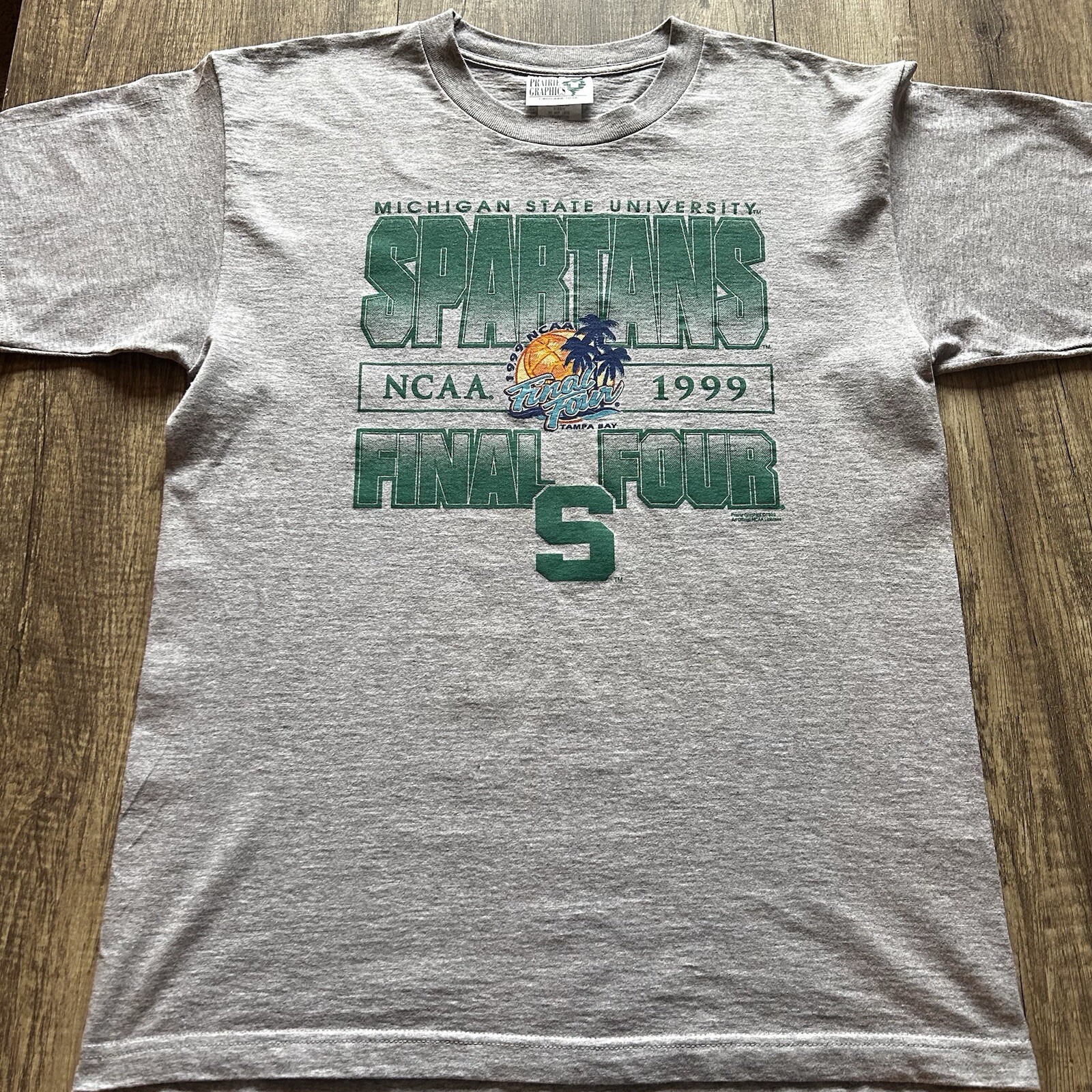 Vintage 90s Michigan State 1999 Final Four T Shirt Sz Large NCAA Basketball