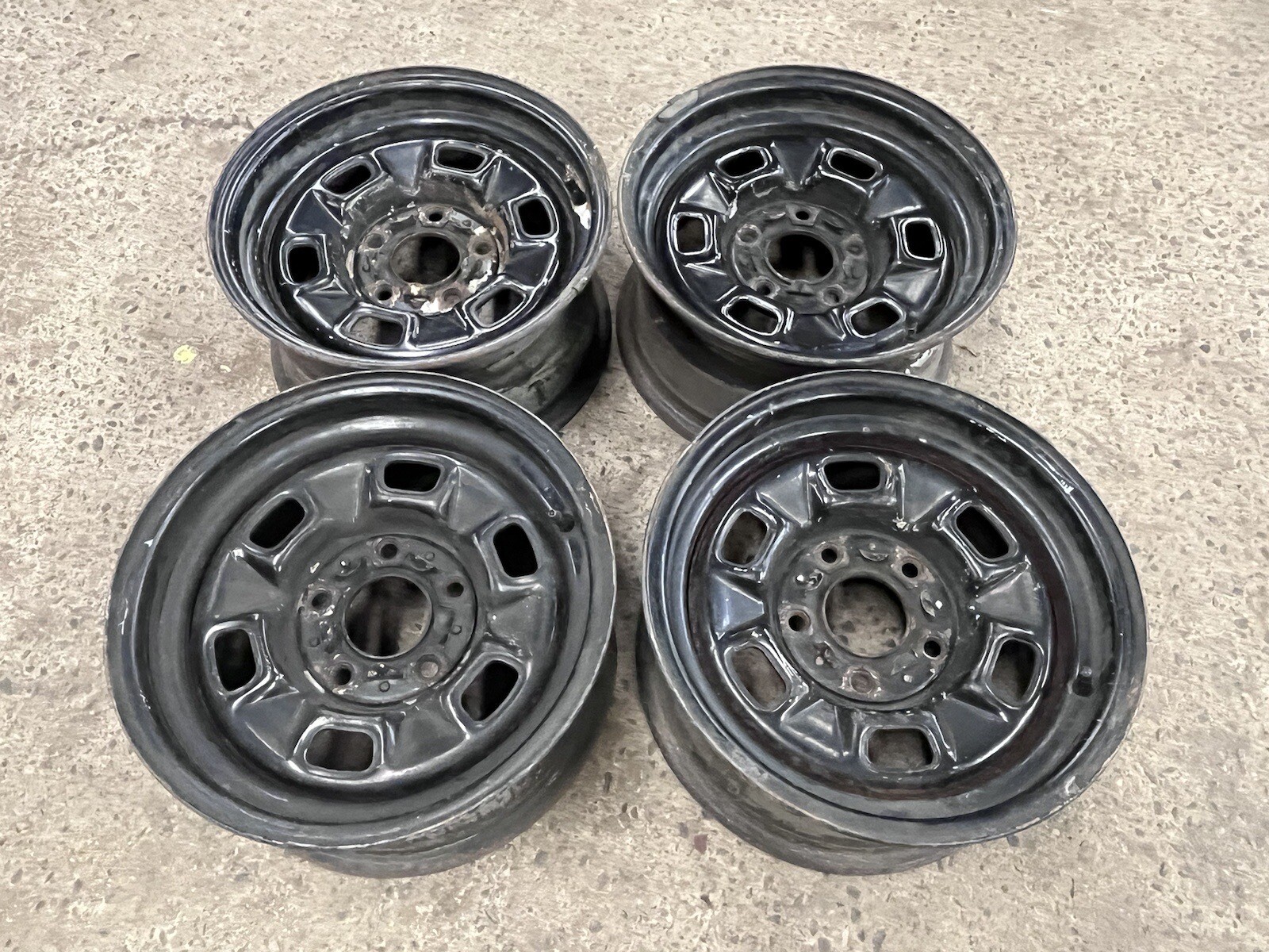 Set of (4) 14X7 Camaro Nova El Camino Rally Wheels Rims UD Code | eBay