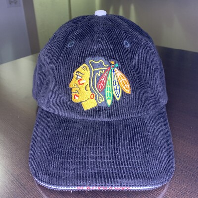 Chicago Blackhawks Captain Morgan Black Corduroy Mash-up Promo Hat