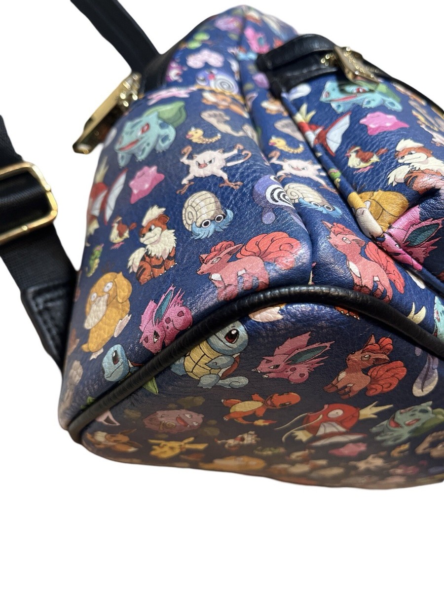 Rare Loungefly 151 Pokémon Blue Mini Backpack Featuring Eve, Pokémon etc., Loungefly 151 Pokemon Blue Mini Backpack Featuring Pokémon  main image 3