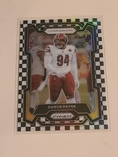 2023 Panini Prizm DARON PAYNE WHITE CHECKER PRIZM #295 SSP COMMANDERS!!!